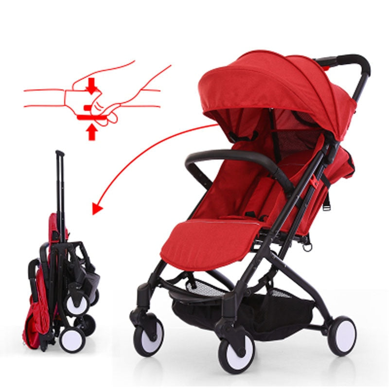 lightweight stroller with basket