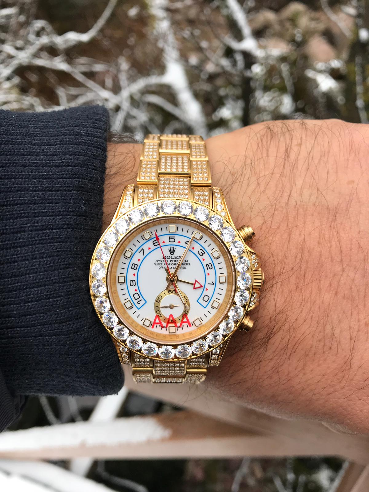 rolex yachtmaster iced out