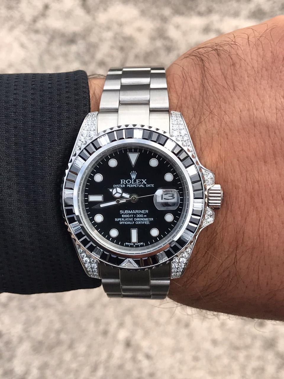 rolex submariner iced out