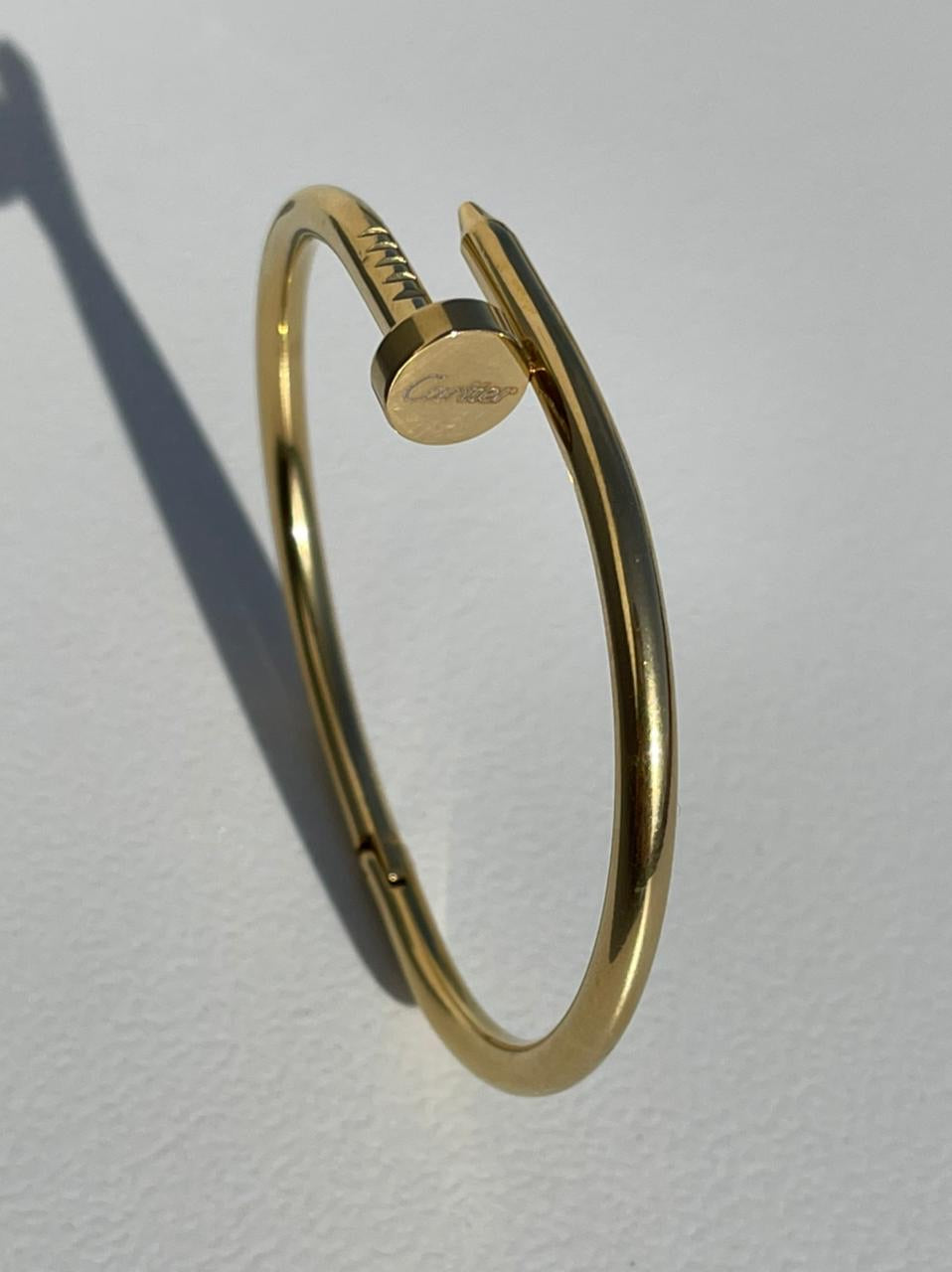 cartier gold nail bracelet