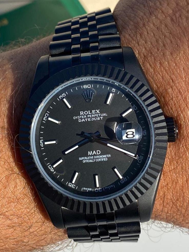 rolex datejust black venom