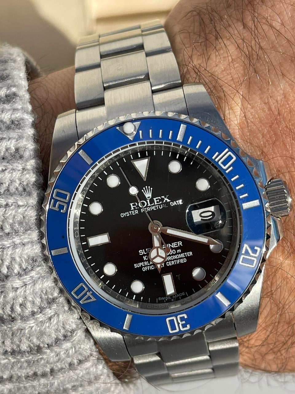 submariner date blue