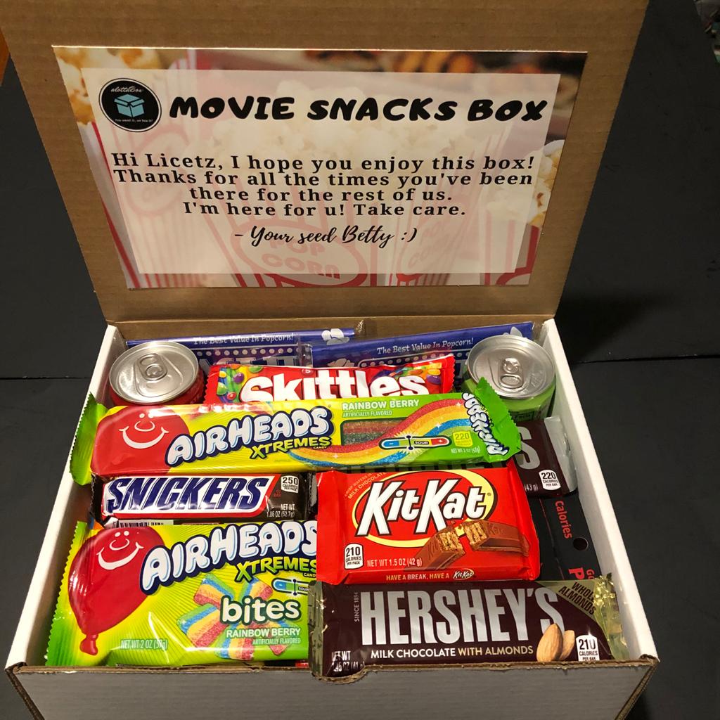 Customizable Movie Snack Box Alottabox