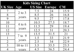 Kids Sizing Chart