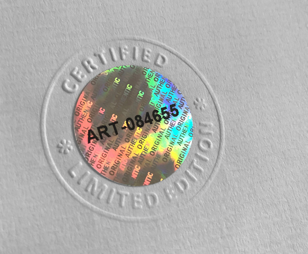 The holographic seal of the Declaration of Arbroath Gold editions - Pearl