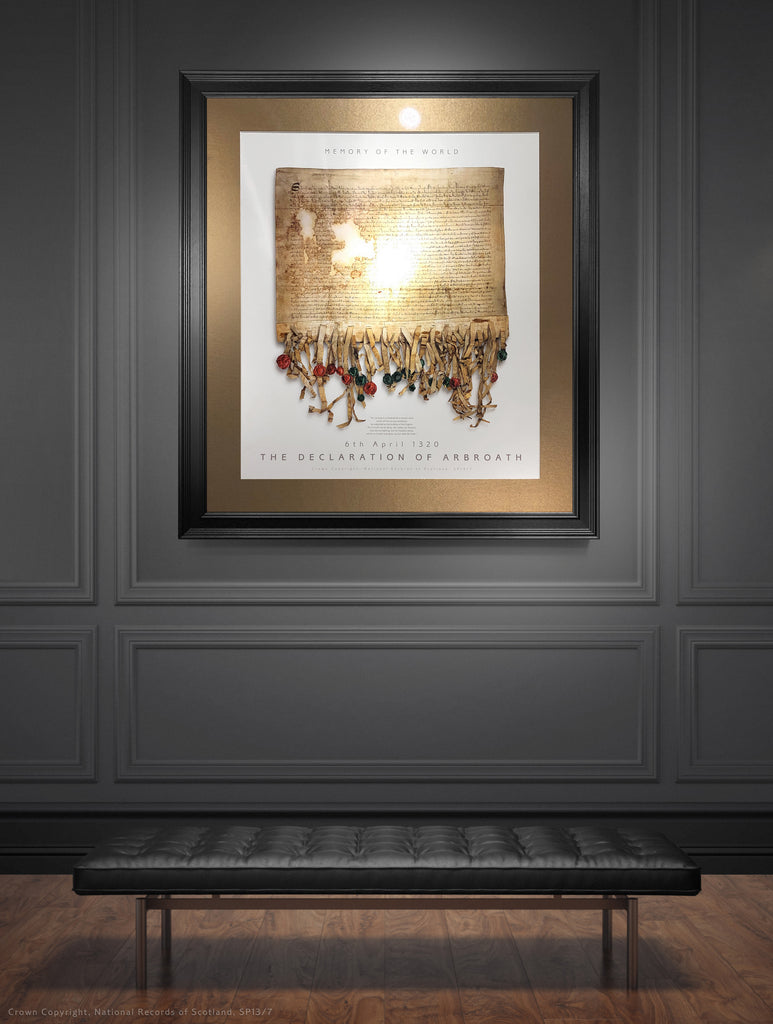 The Declaration of Arbroath Gold Metallic editions - Pearl - with bronze mount