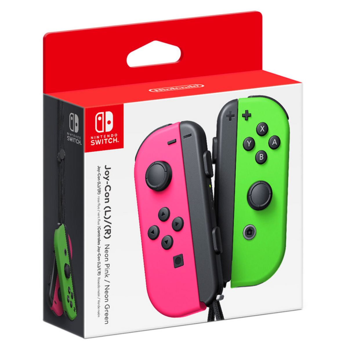 Nintendo Switch Joy Con L R Neon Pink Neon Green Wireless Controllers Paradox