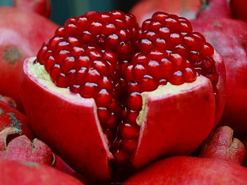 Image of a cut open pomegranate