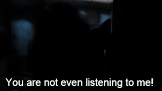 Gif of A Guy Saying You're Not Even Listening to Me