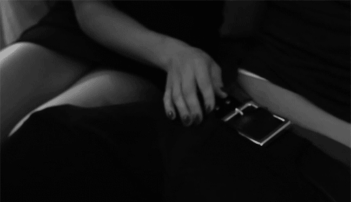 Gif of A Woman Unraveling A Man's Belt