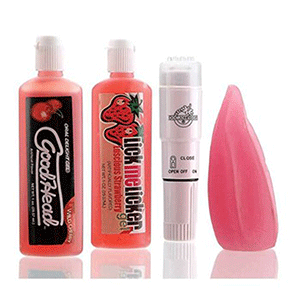 a four-piece Oral Delight couples' sex kit