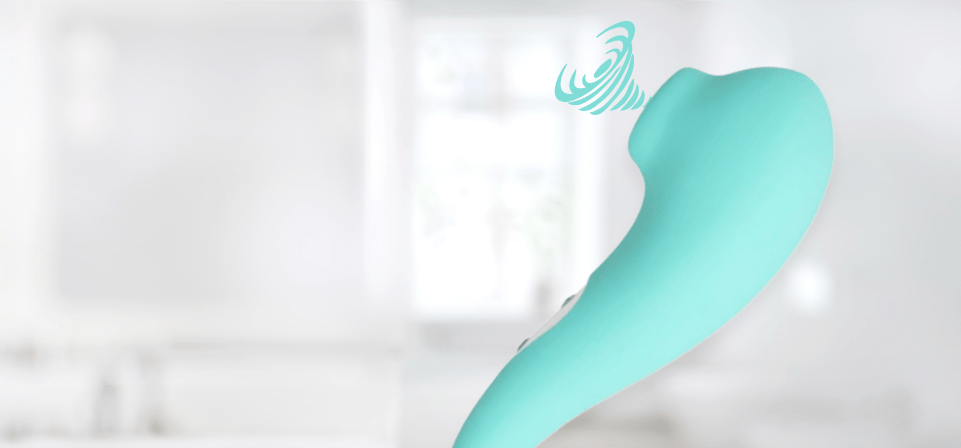 Click here to shop our top-selling air vibrator! This vibrator delivers gentle taps on your clitoris for intense orgasms without overstimulation!