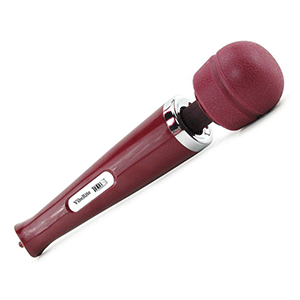 Image of maroon colored massage wand