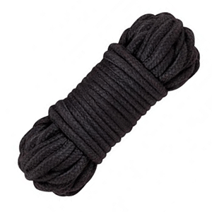 black bondage rope