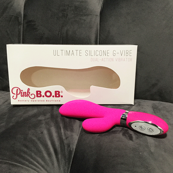 Pink BOB ultimate g spot silicone vibrator packaging