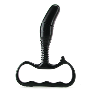 Black vibrating prostate massager