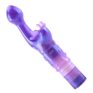 Image of bright purple small dual action vibrator