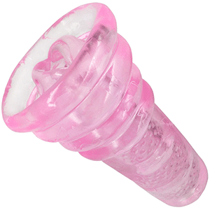 Light pink realistic stroker with vaginal opening