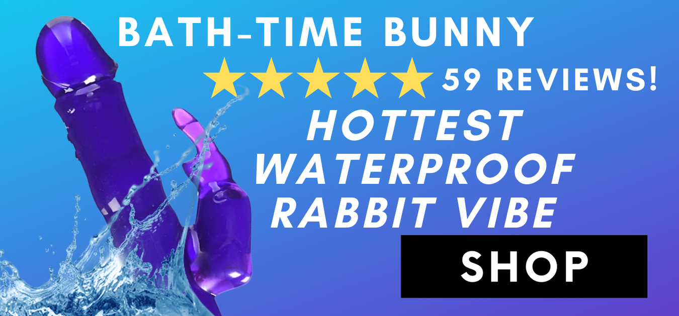 BATH-TIME BUNNY (50 REVIEWS!) HOTTEST WATERPROOF RABBIT VIBE! CLICK HERE TO SHOP!