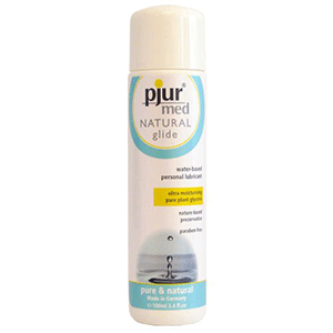a white spray can of Pjur Med Natural Glide