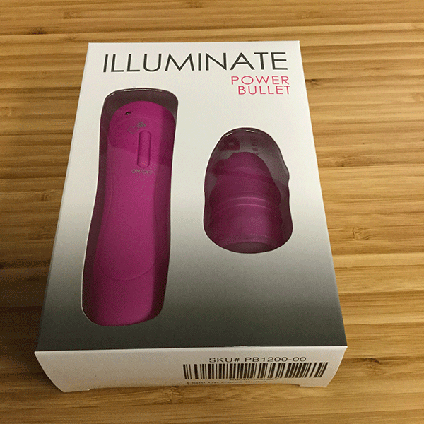 pink bob illuminate power bullet in packaging