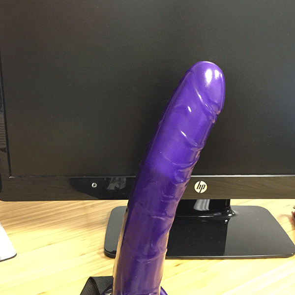 pipedream purple strap on for men