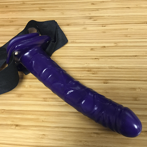 purple passion strap on dildo