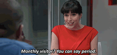 Monthly Visitor? You Can Say Period Gif