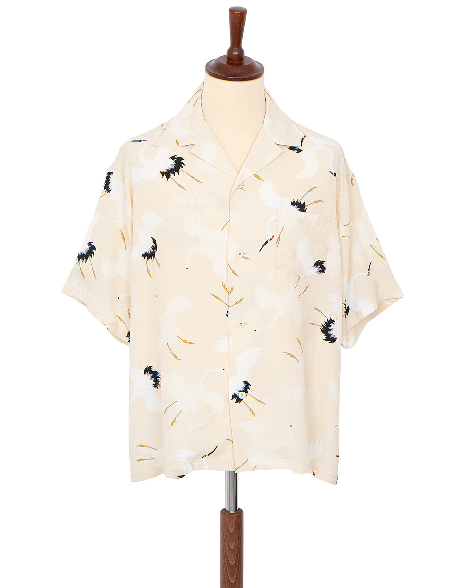 VISVIM CROSBY SHIRT S/S HIKAKU IVORY 2-