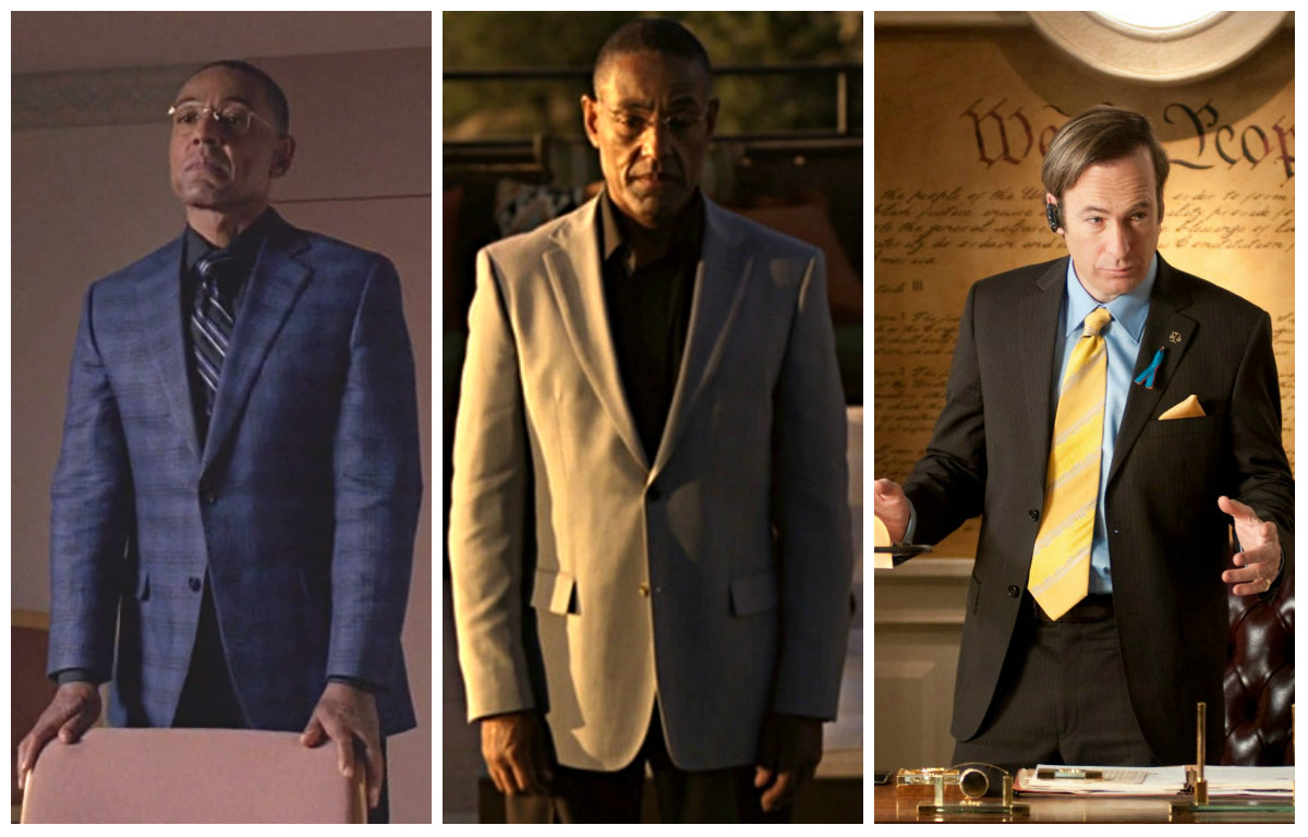 Breaking Bad Suits Giancarlo Esposito as Gus Fring and Bob Odenkirk as Saul Goodman