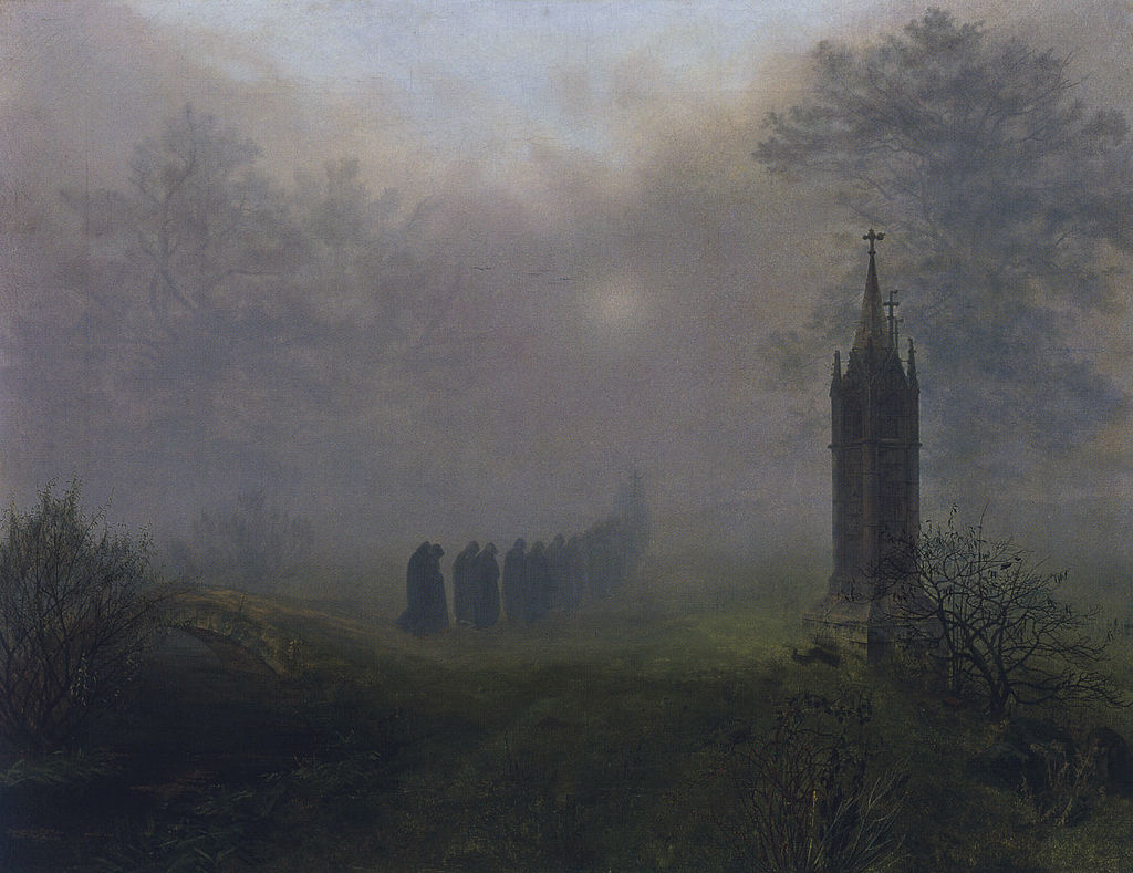 Procession in the Fog 1828 Ernst Ferdinand Oehme