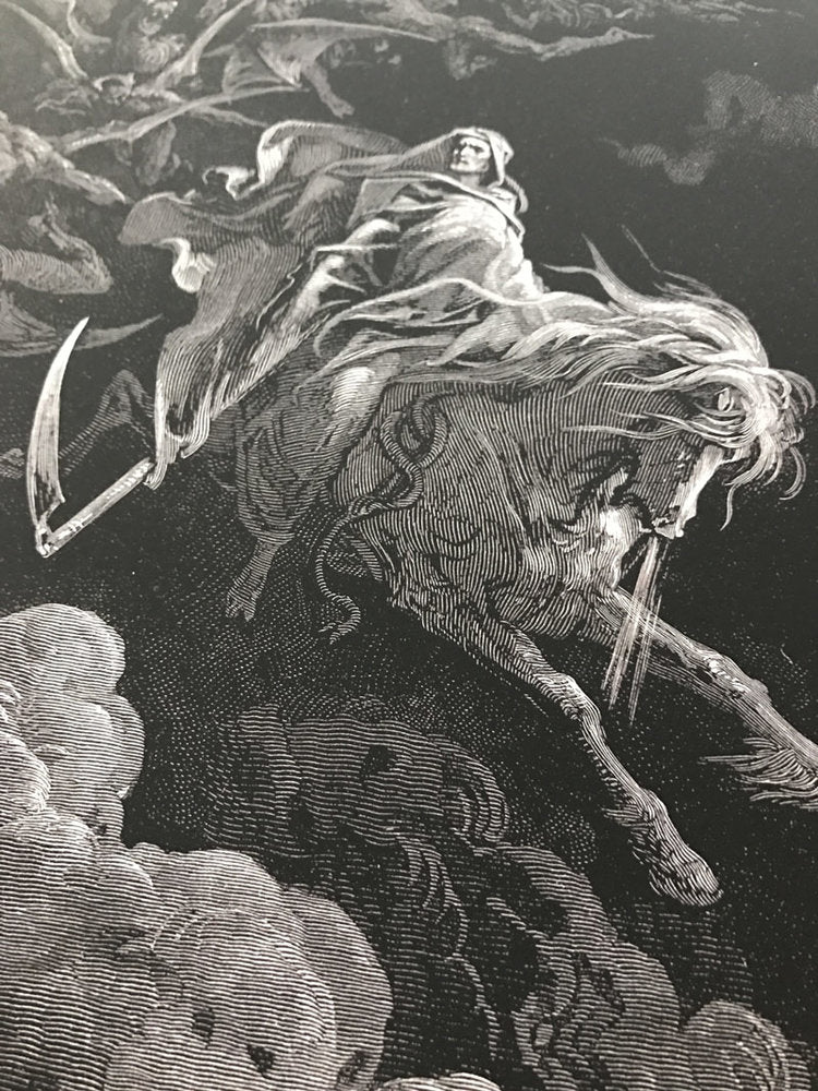 Gustave dore print dark artwork