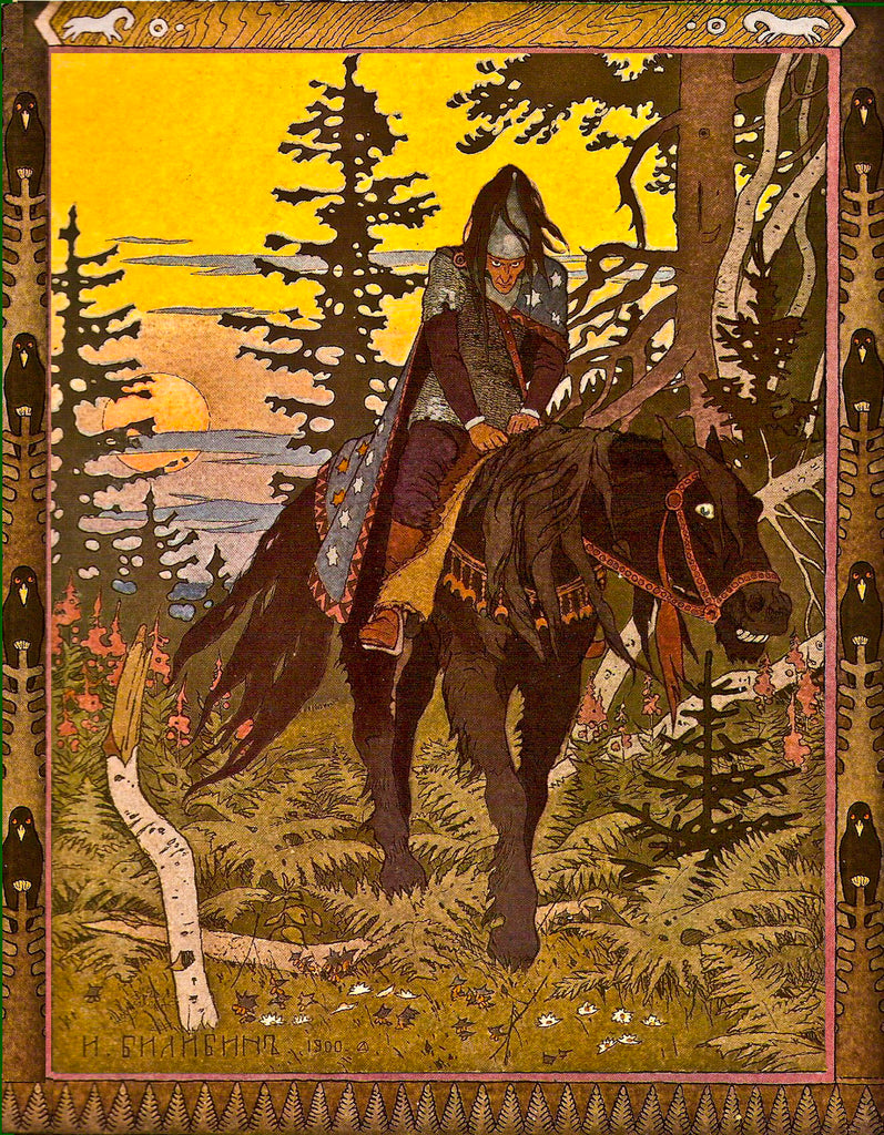 dark folk art Ivan Bilibin Dark Forest Folklore