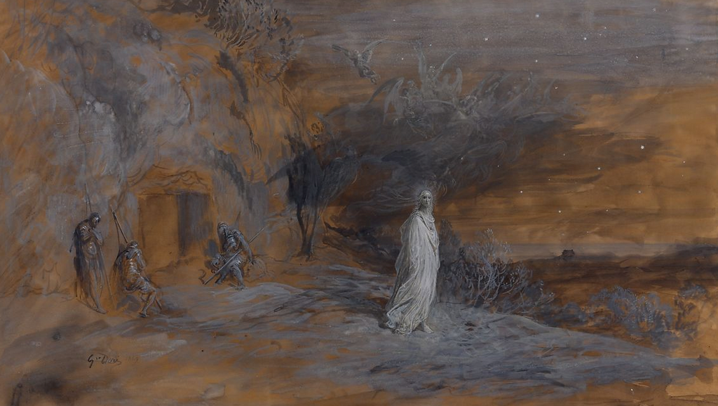 gustave dore oil painting on paper