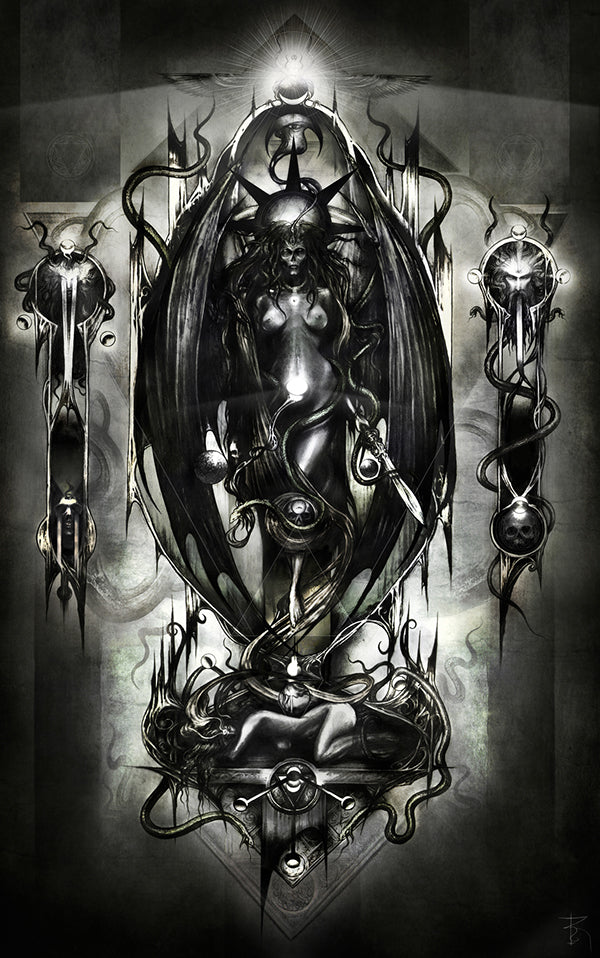 dark occult art print