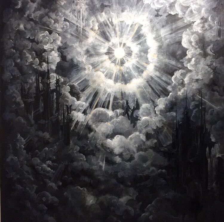 dark clouds by michelle dugan artist