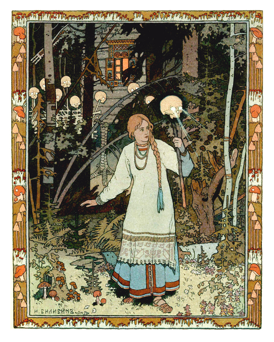 Vasilisa the Beautiful Ivan Bilibin Poster Print – Dark Art and Craft