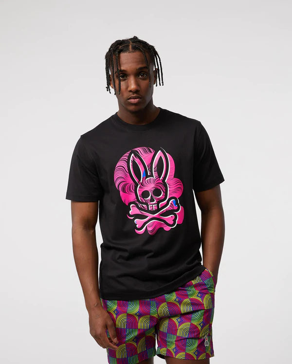 Psycho Bunny Men's Slaytor Graphic Tee - Black
