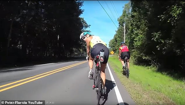 Oh, deer! Dash Camera captures animal flying toward cyclists after being hit by car