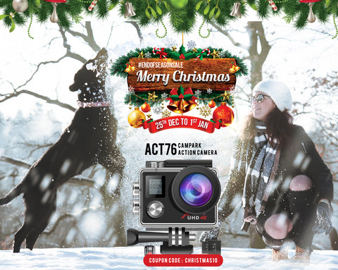 campark camera discount for Christmas, Xmas holiday