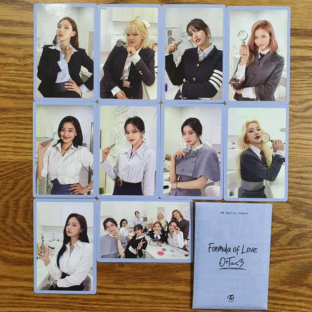 TWICE OFFICIAL PHOTOCARD - formula of love o+t=<3 (1 of each