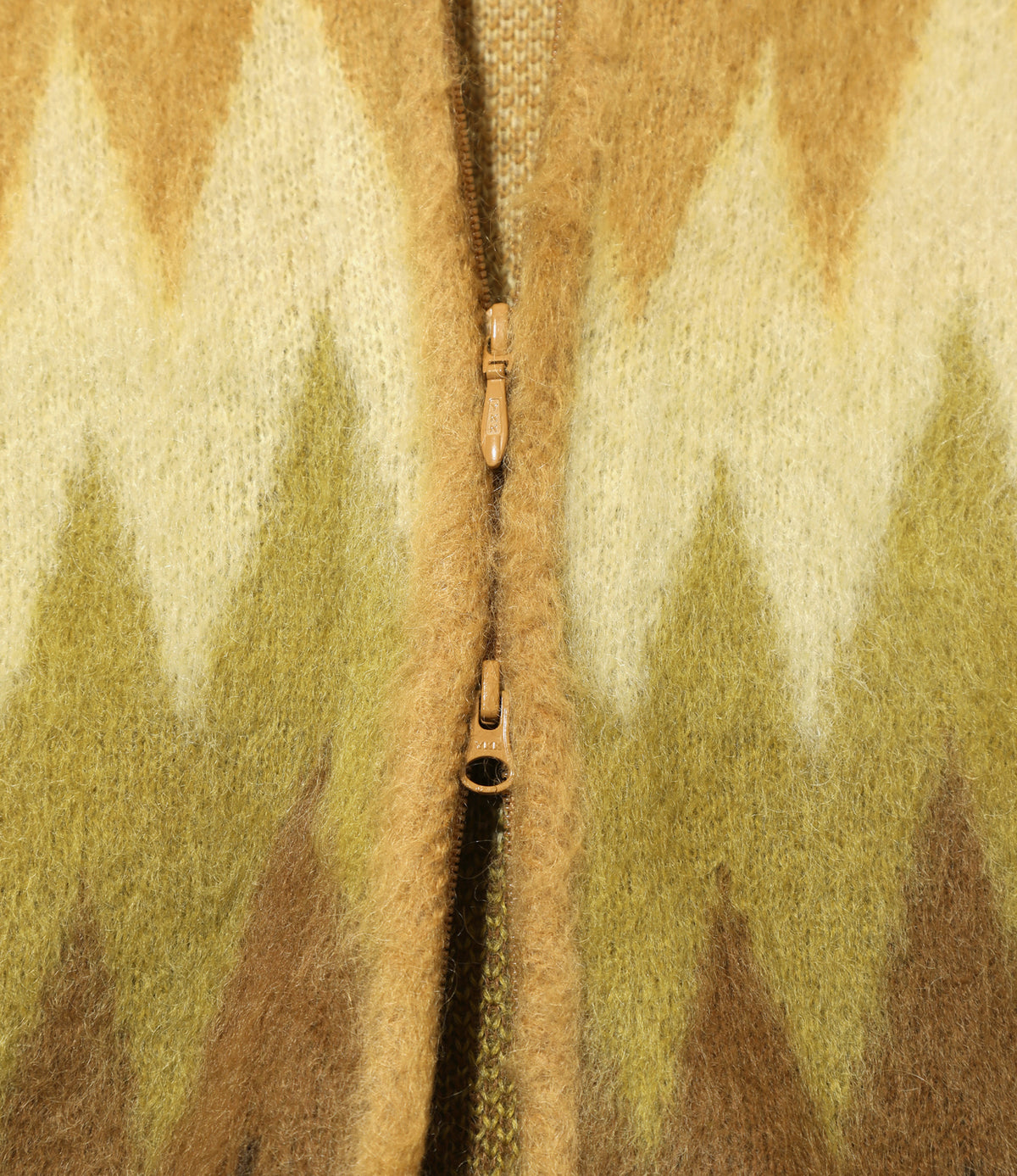 Zipped Mohair Jacket - Taupe | Nepenthes New York