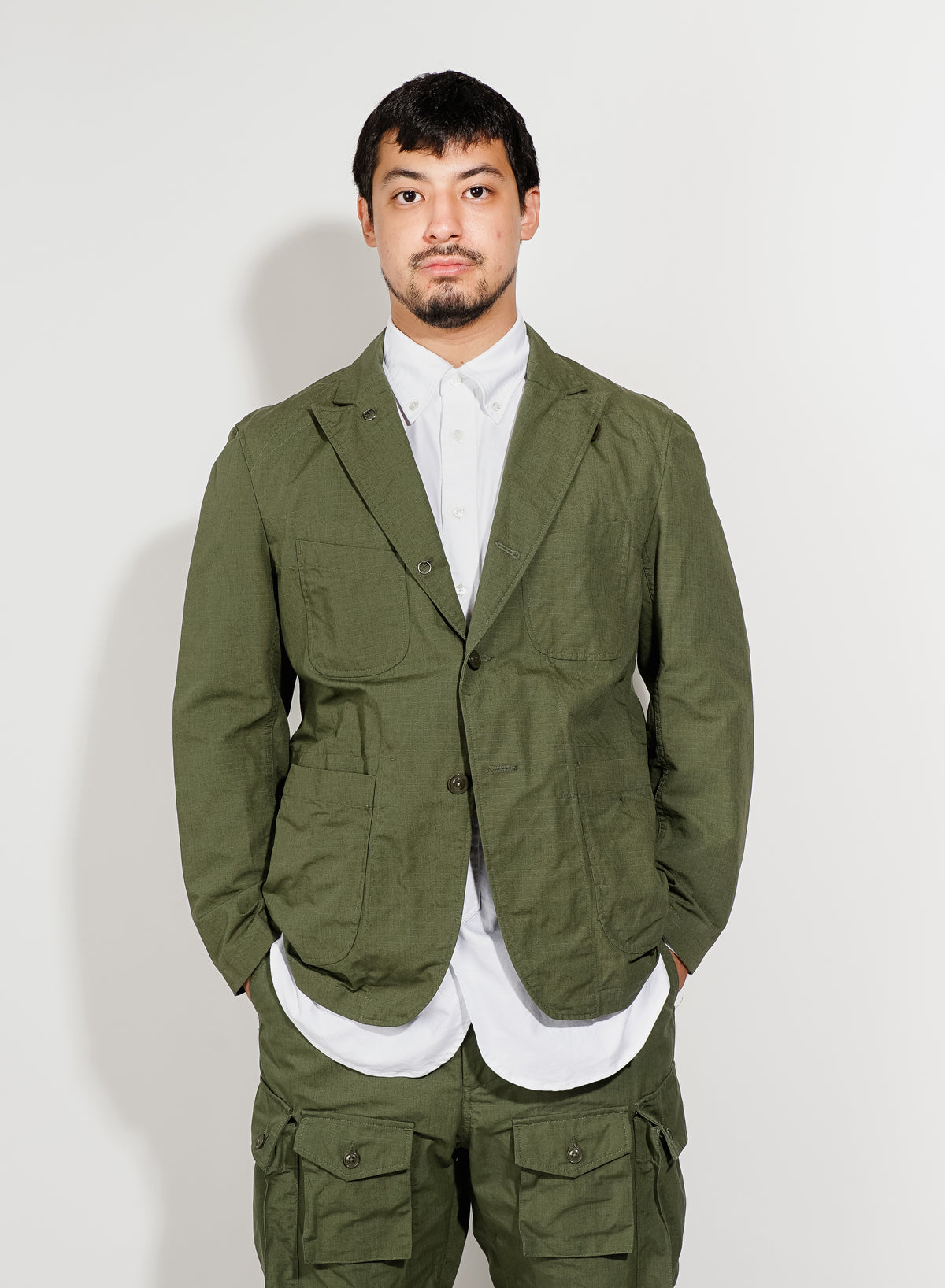 Bedford Jacket - Olive Cotton Ripstop | Nepenthes New York