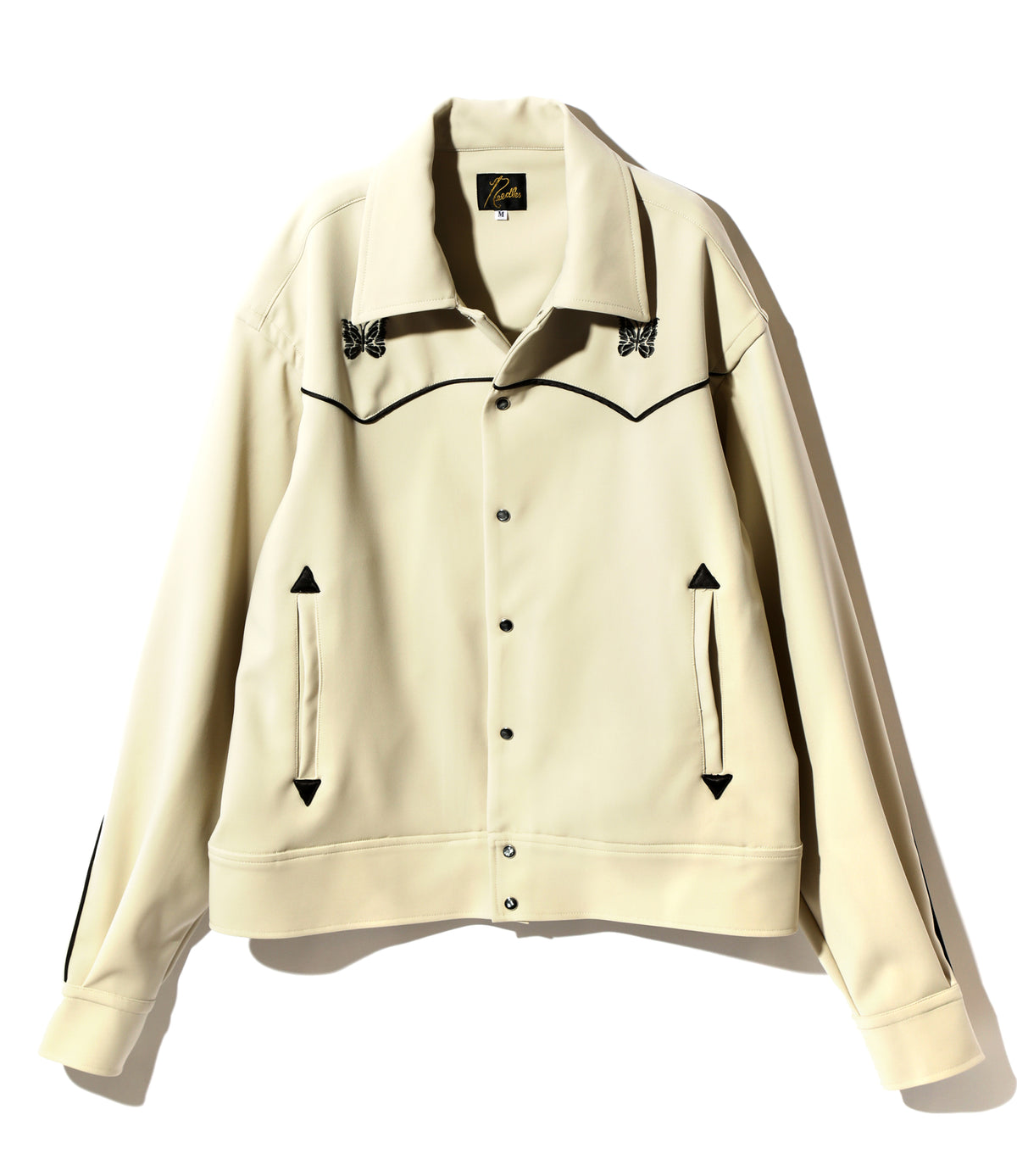 Piping Cowboy Jacket - Beige - PE/PU Double Cloth | Nepenthes New York