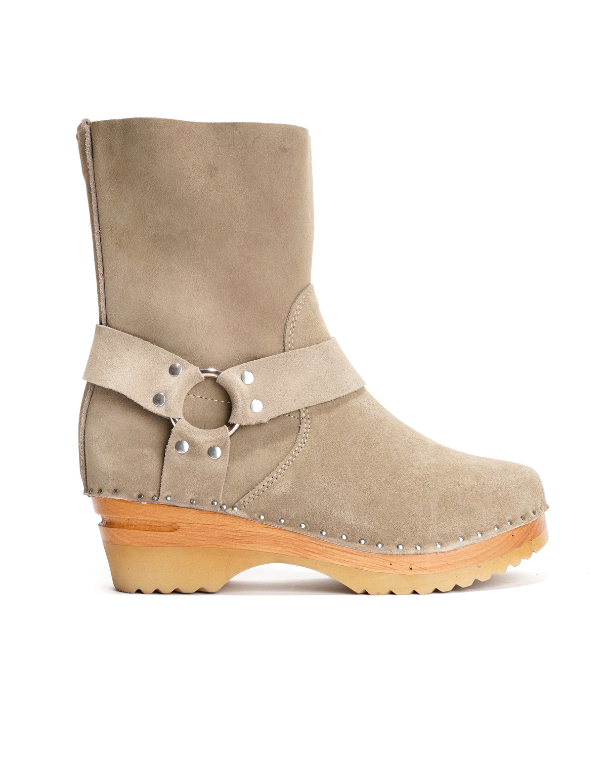 Harness Clog Boot - Rough Out - Taupe