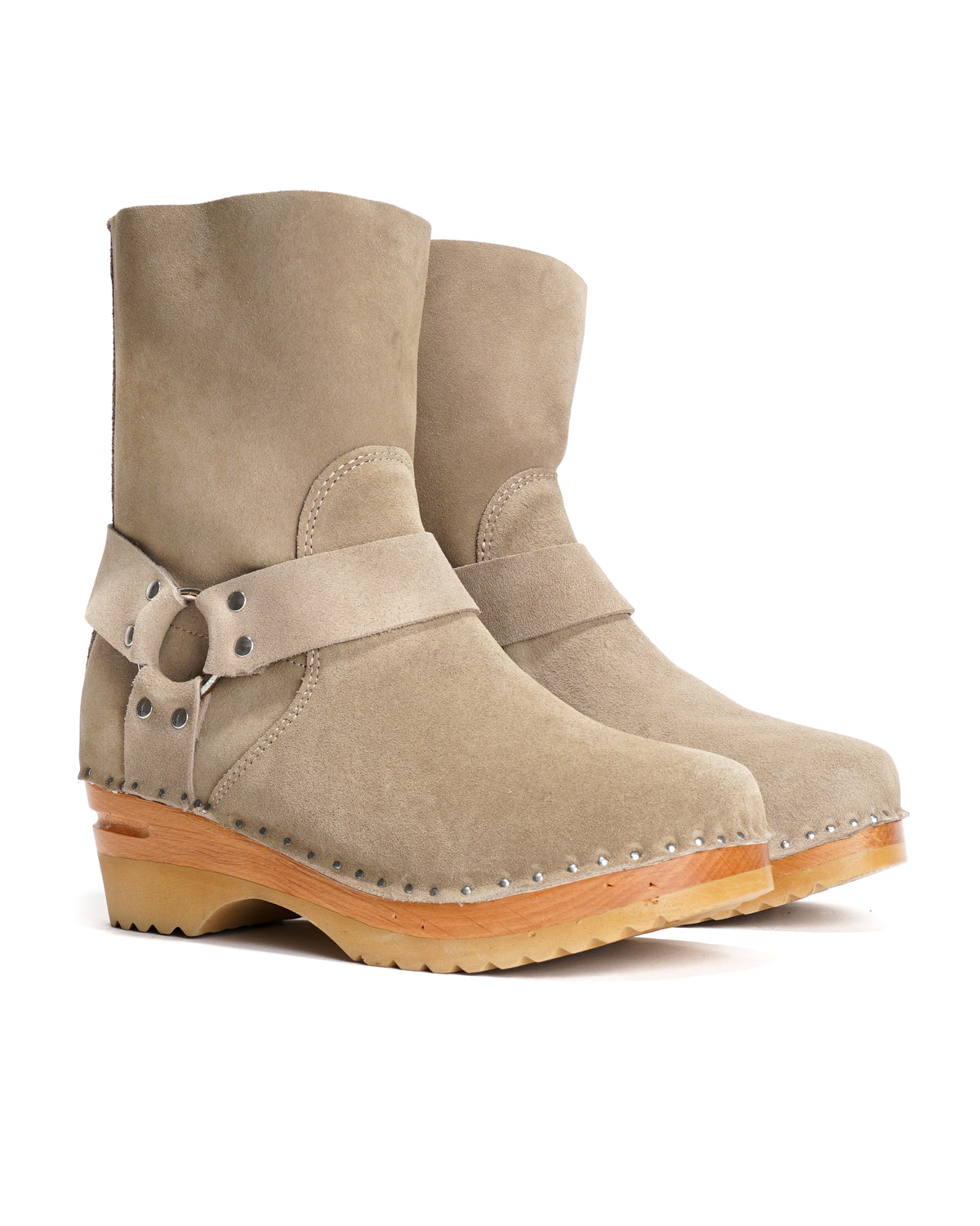 Harness Clog Boot - Rough Out - Taupe