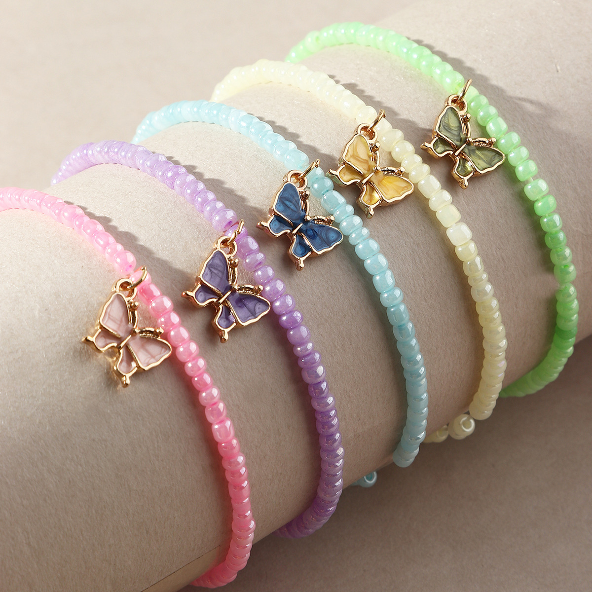 Beaded Butterfly Bracelet