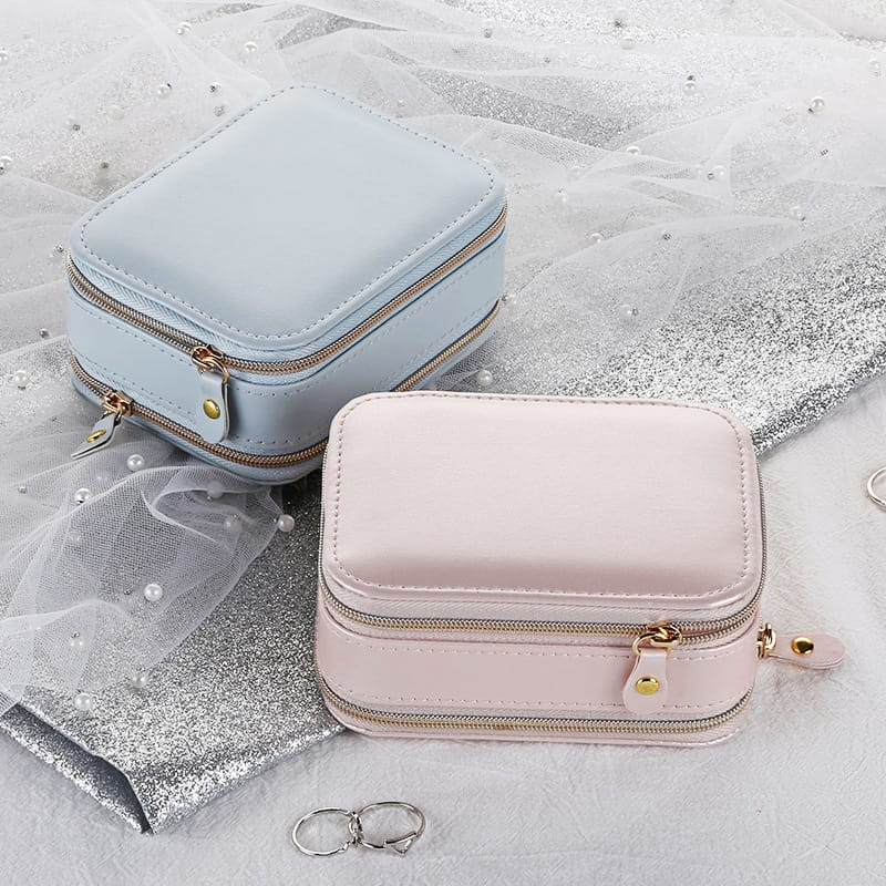 Travel Zipper Jewelry Box