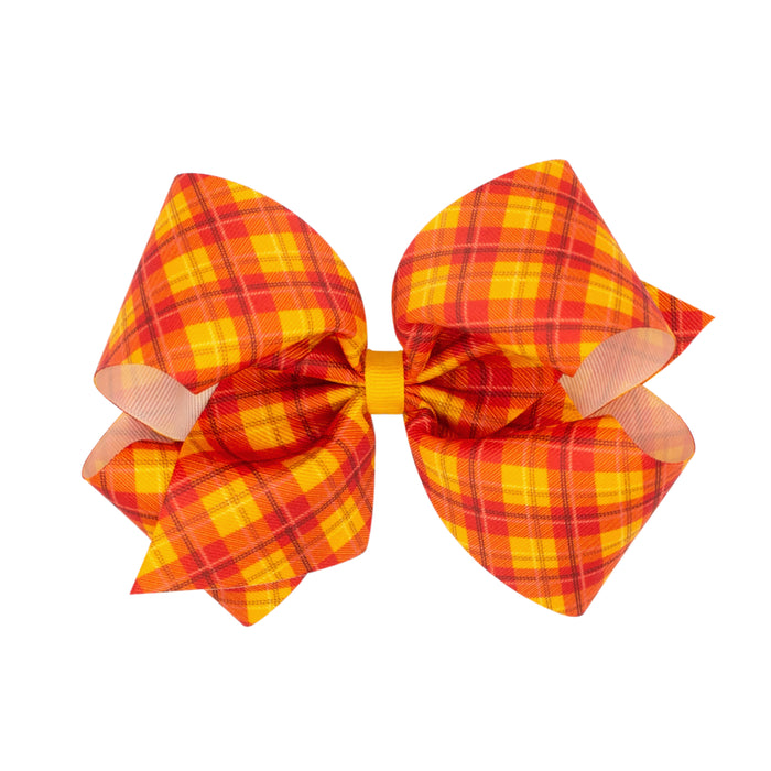 Bow - Medium Thanksgiving Plaid