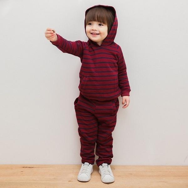 Bengdi Hoodie Pants Set - Maroon